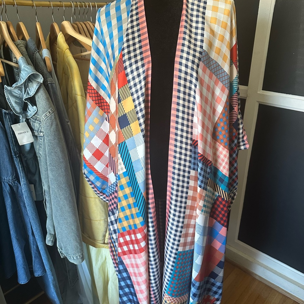Colorful Checkered Kaftan